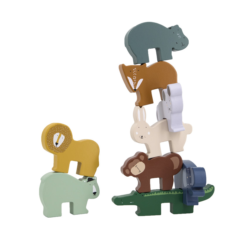 Stapelspel - Dieren in hout  