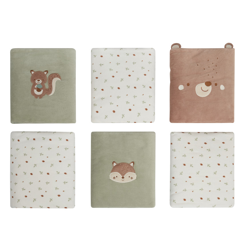 Lot de 6 protèges-barreaux scratchés Roi des Forêts 