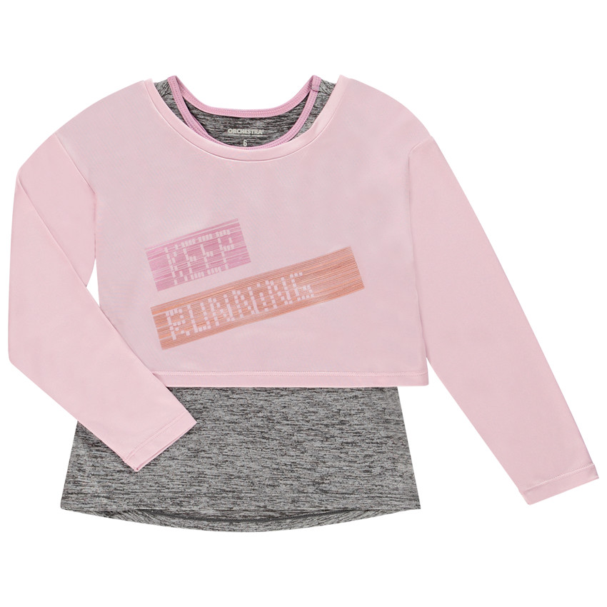 Ensemble débardeur et crop top sport pour enfant fille 
