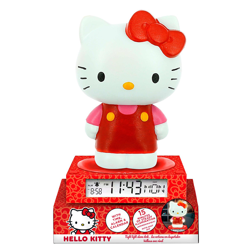 Réveil + veilleuse Hello Kitty 