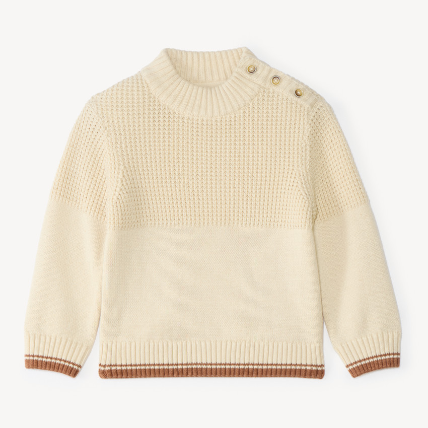 Pull col montant bébé garçon 