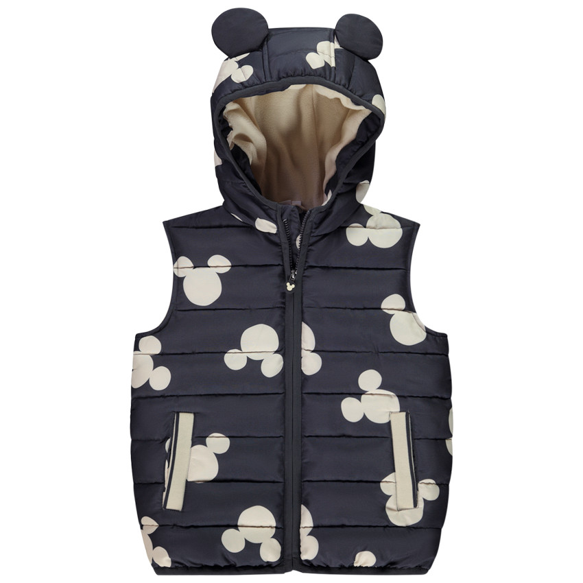 Doudoune sans manches ludique Mickey Disney pour garçon 