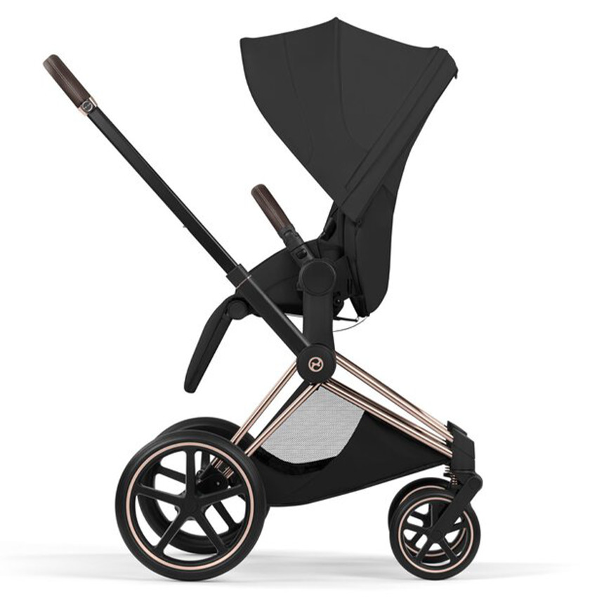 Zitbekleding kinderwagen Priam/e-Priam-Style Collection Sepia Black 