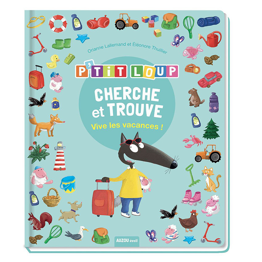 Boek FR P'tit Loup "Cherche et trouve Vive les vacances"2jaar+  