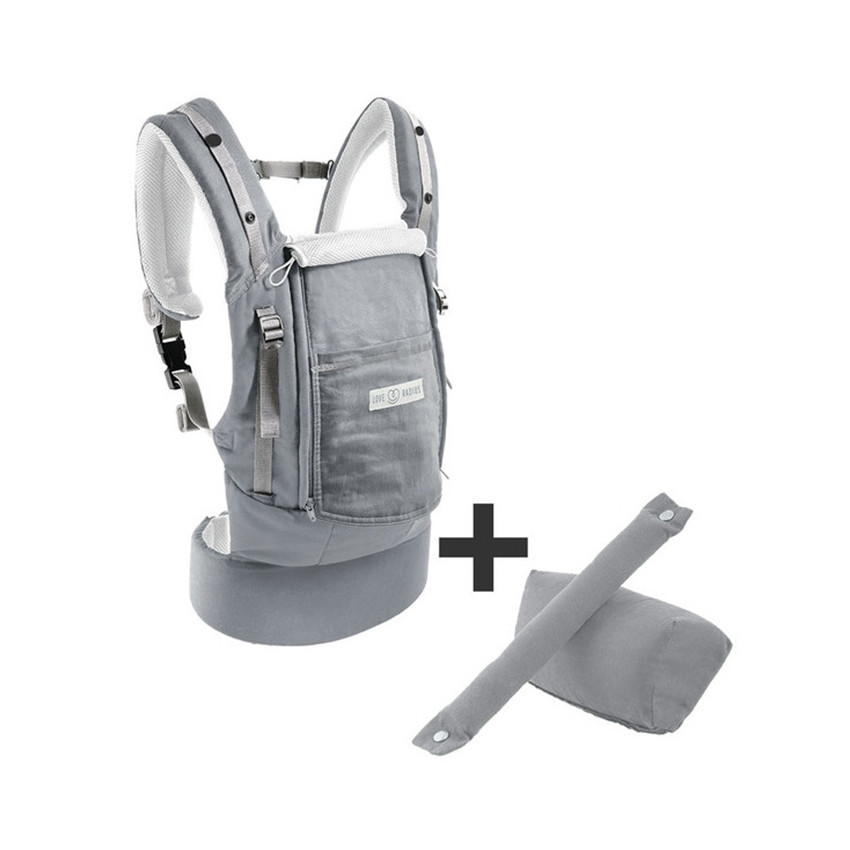 Pack évolution porte-bébé PhysioCarrier - Gris 