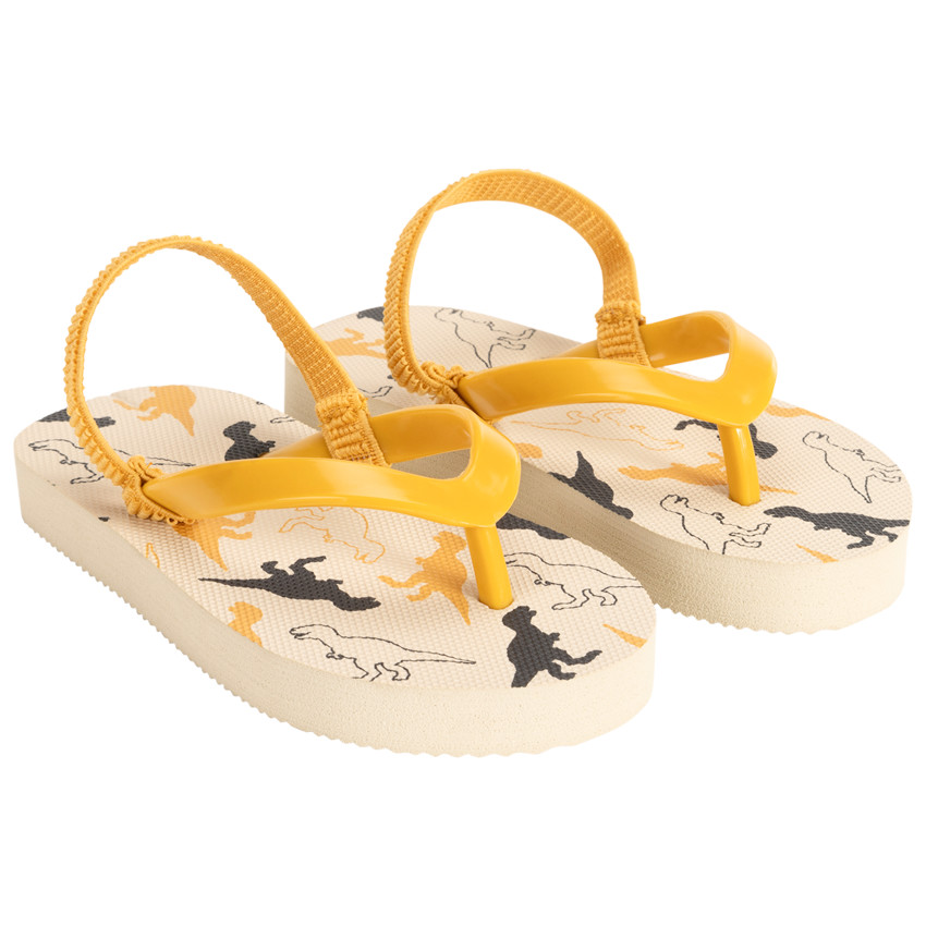 Slippers met T-Rex print voor jongens met band volgens leeftijd 