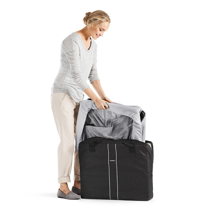 Lit parapluie Light + drap housse - Argent 