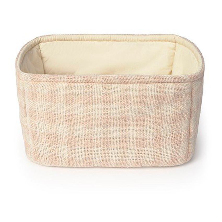 Panier matelassé 30x20x20cm Rose 