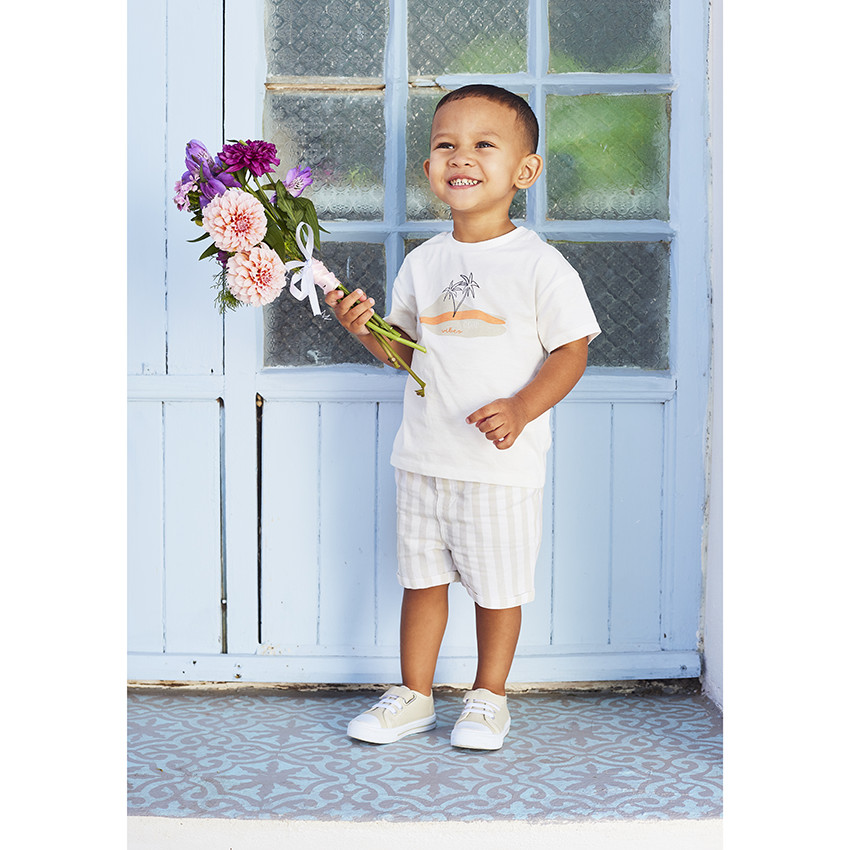 T-shirt manches courtes en jersey print fantaisie pour bébé garçon 