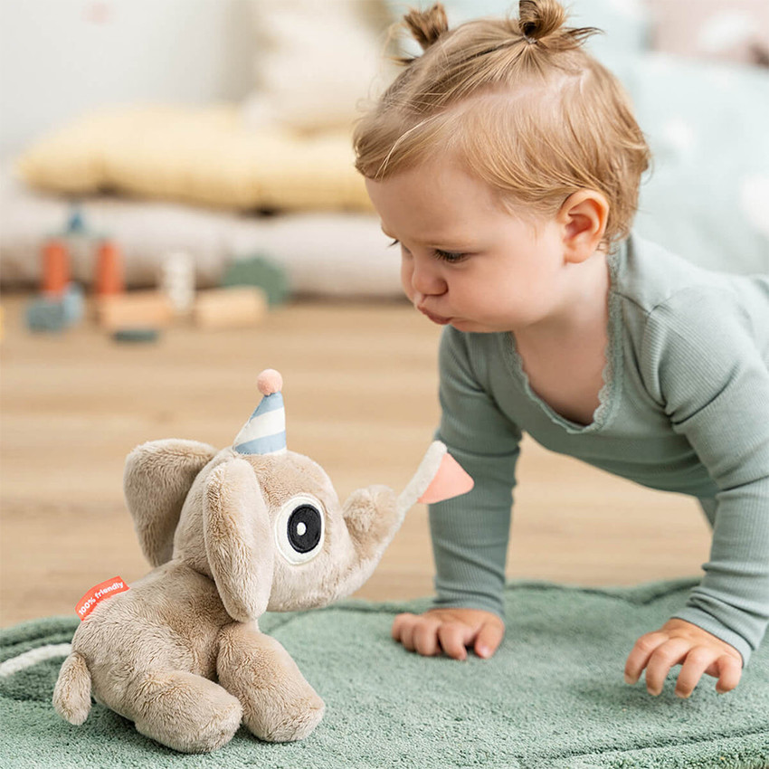 Geschenkdoos 3D-Knuffel Elphee Zand 