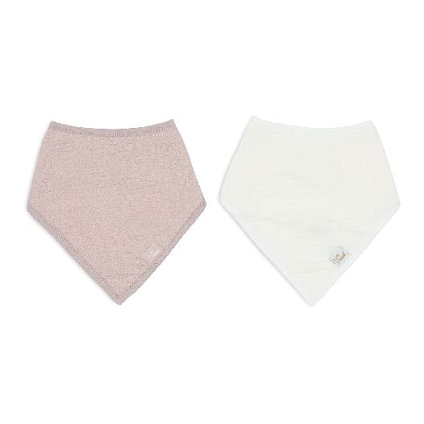 Slab bandana katoen gaas Wild Rose/Oatmeal 2stks 