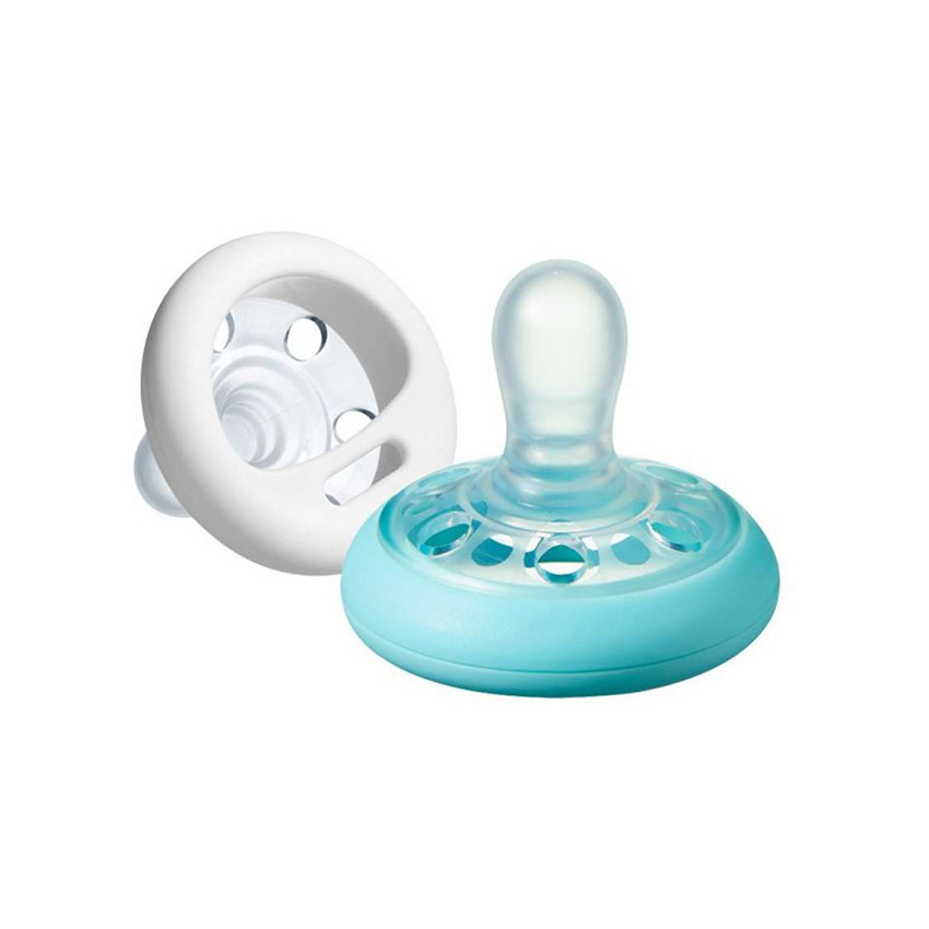 Siliconne Gr-Tommee Tippee Breast Like Soothers 0-6 Months 2Pack 