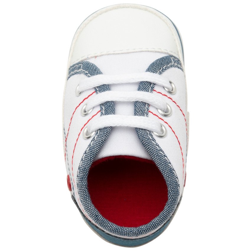 Sneakers met jeansdetails 