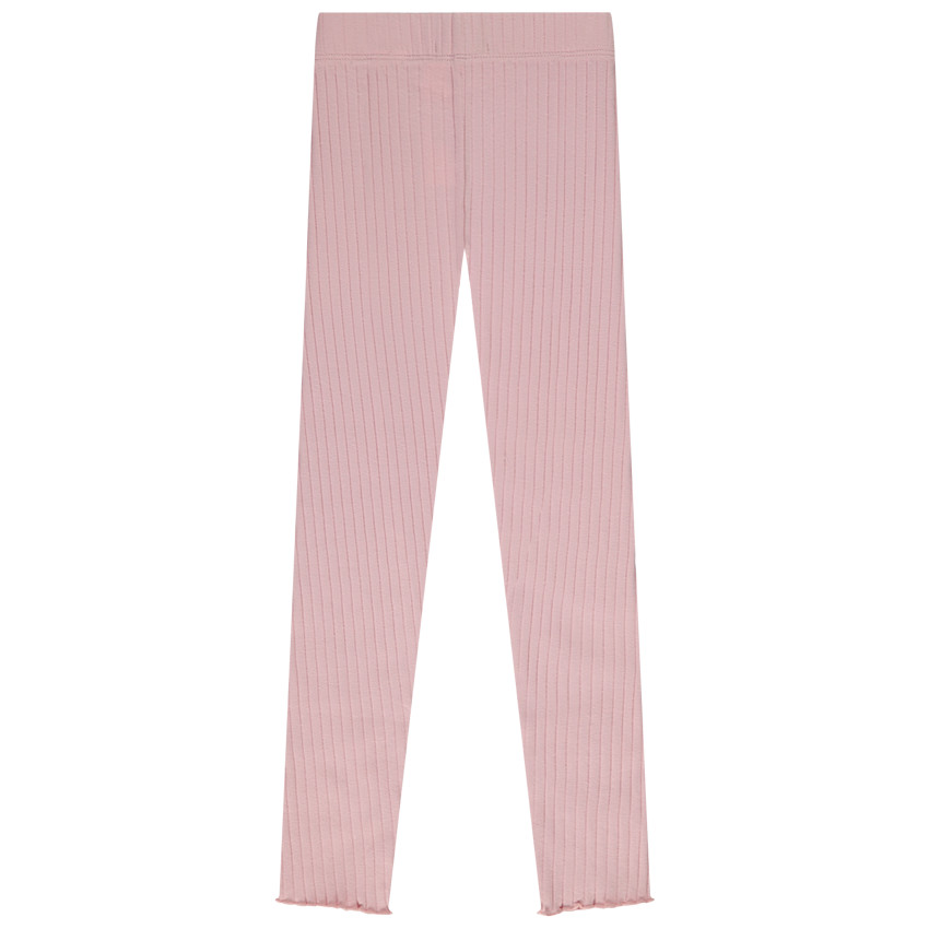 Legging côtelé à nœud fille 