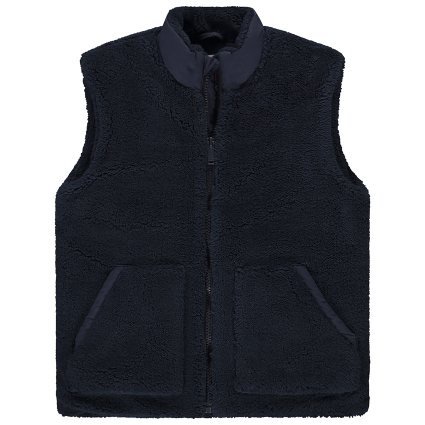 Mouwloos fleece vest met jersey voering voor jongens 