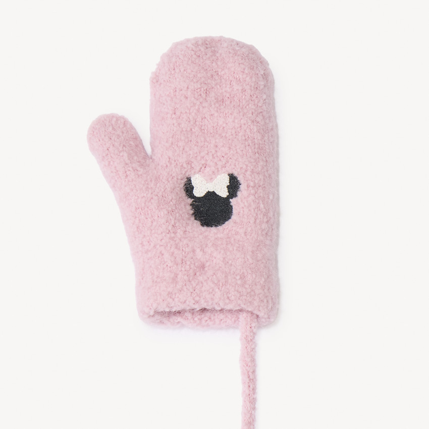 Set bonnet + snood + moufles Minnie Disney pour bébé fille 