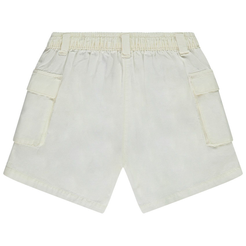 Short van stof met zakken en elastische taille voor meisjes 