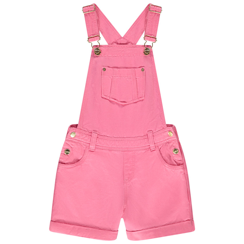Salopette courte unie en lyocell pour fille 