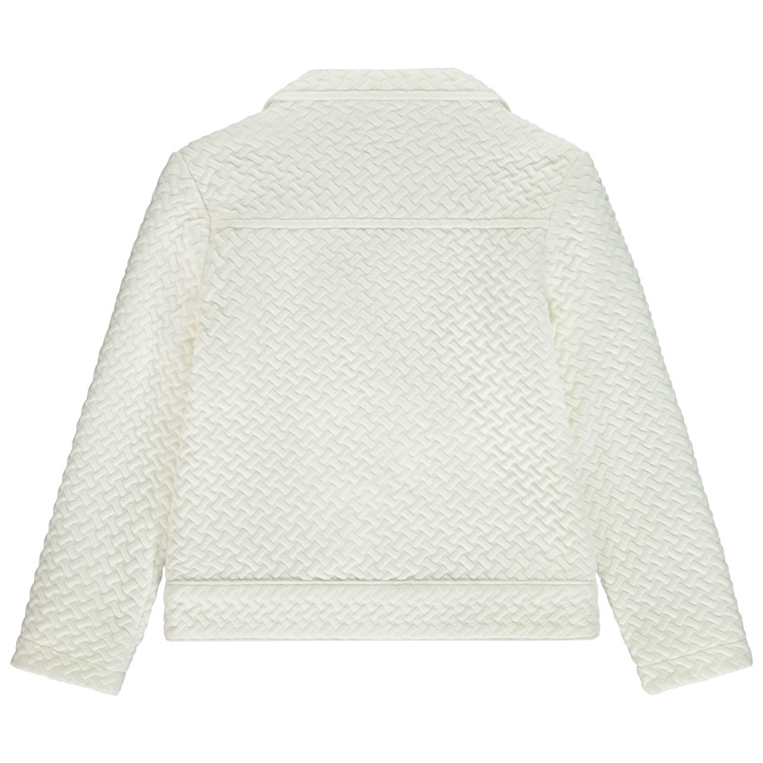 Veste perfecto en jacquard fantaisie pour fille 