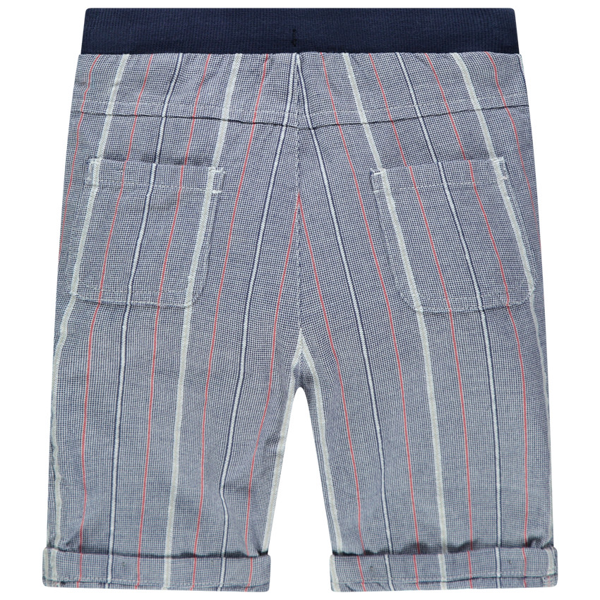 Bermuda à rayures all-over et taille élastiquée 