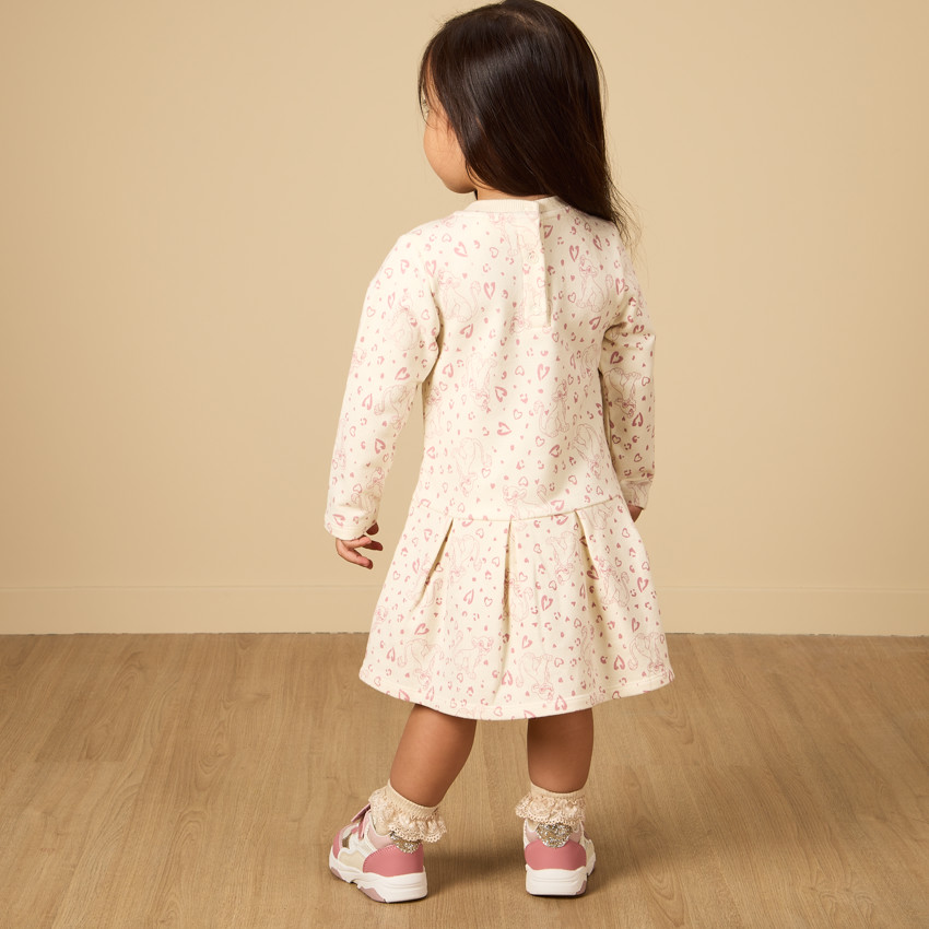 Lange mouwen jurk met Le Roi Lion Disney print voor meisjes 