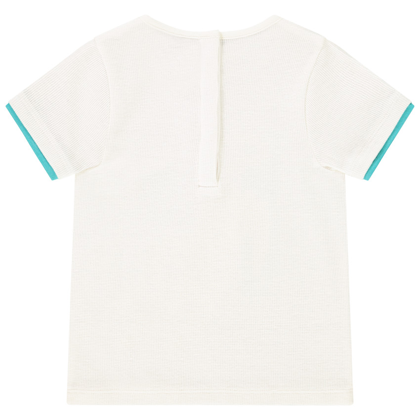 T-shirt manches courtes effet gaufré print jungle pour bébé garçon 