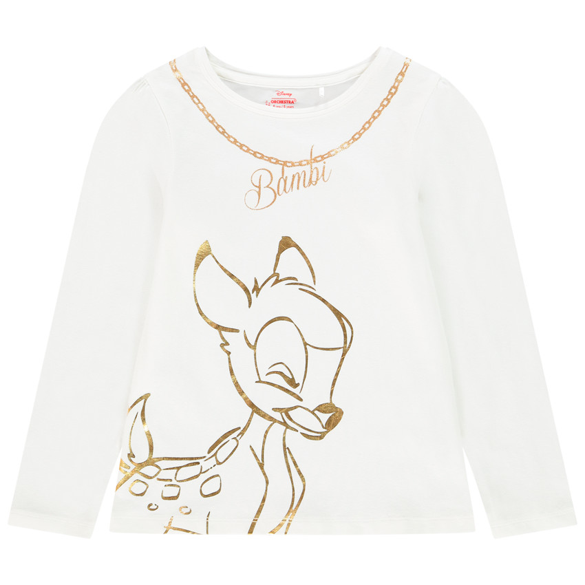 T-shirt met lange mouwen en Bambi-print (Disney) voor meisjes 