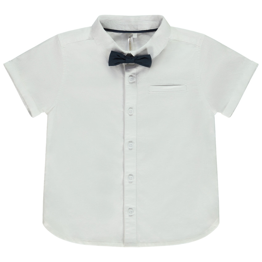Chemise de cérémonie + nœud papillon pour bébé garçon 