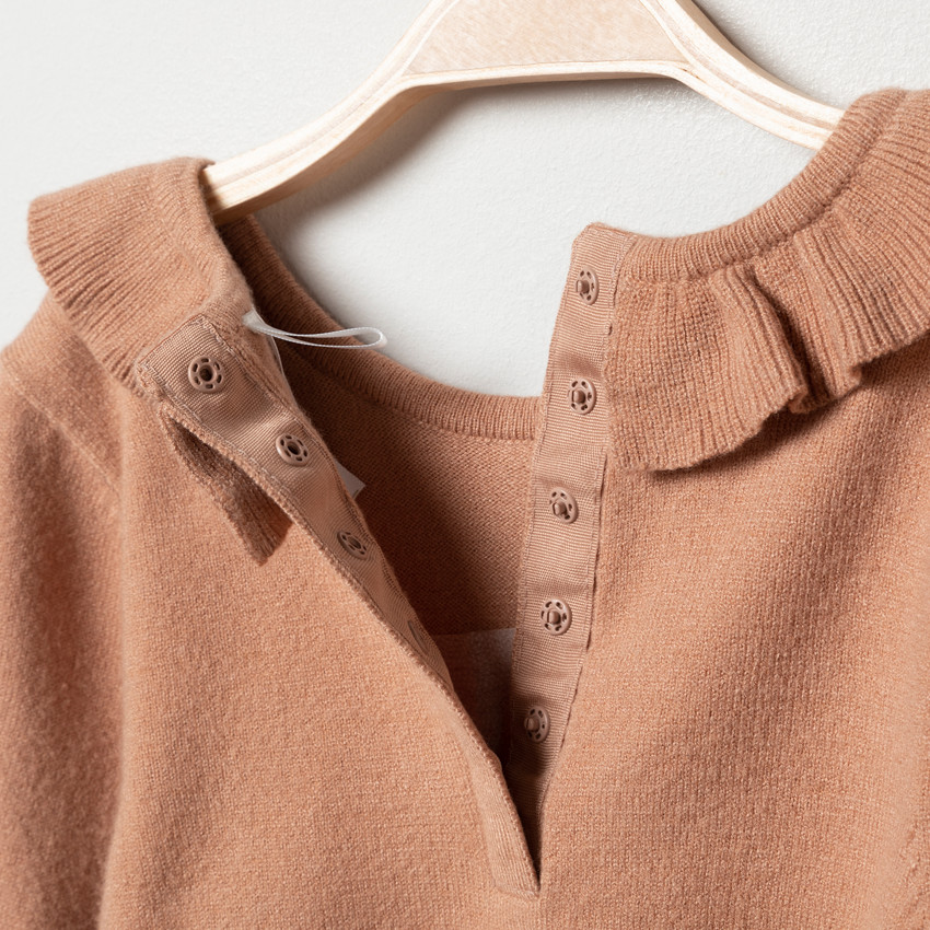 Robe manches longues en tricot pour bébé fille 