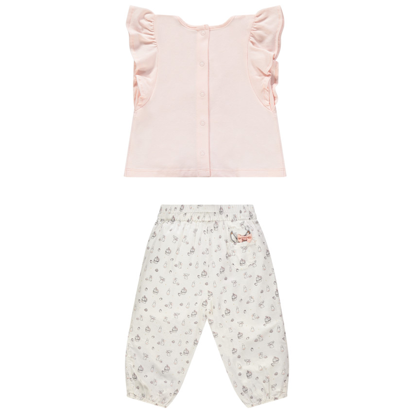 Ensemble avec t-shirt print oeuf et pantalon boule 