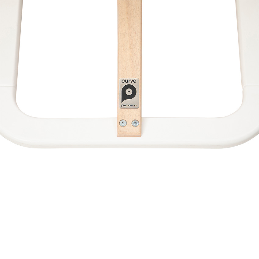 Chaise haute évolutive en bois Curve - Blanc 