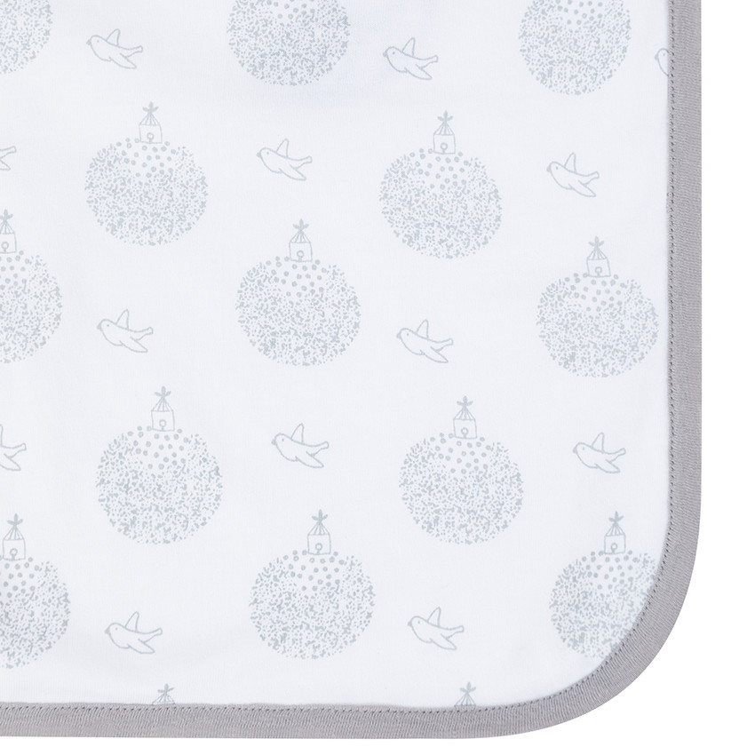 Couverture en jersey et ottoman 80x80 cm 