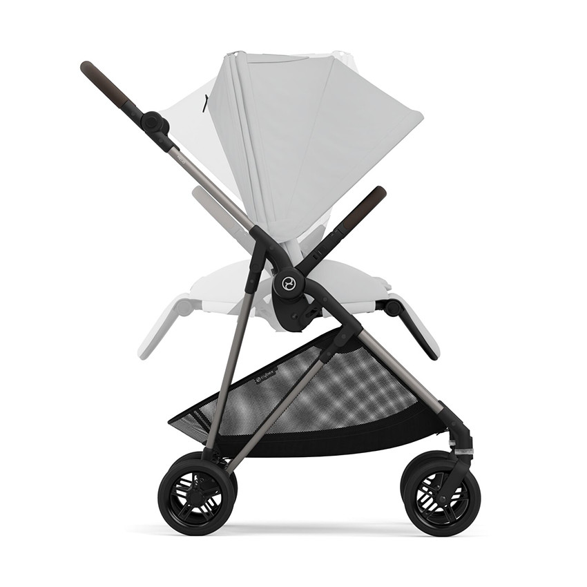 Poussette compacte légère Melio 4 taupe/fog grey 