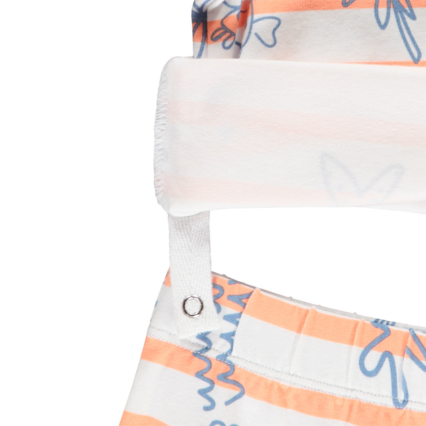 Set van korte gestreepte pyjama met maritiem print voor baby jongen 