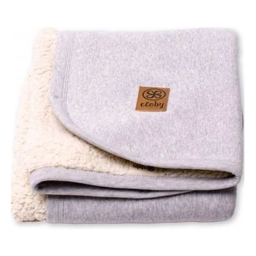 •	Deken Teddy multifunctioneel 95x75cm Grijs 