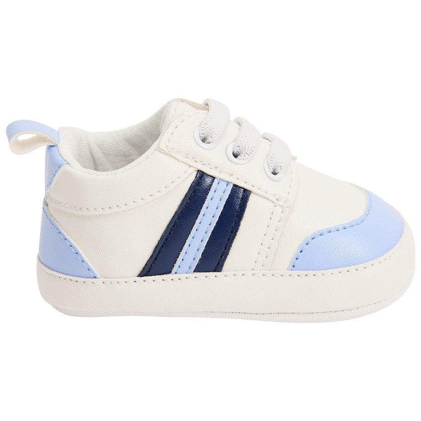 Schoenen met contrasterende banden voor babyjongen 