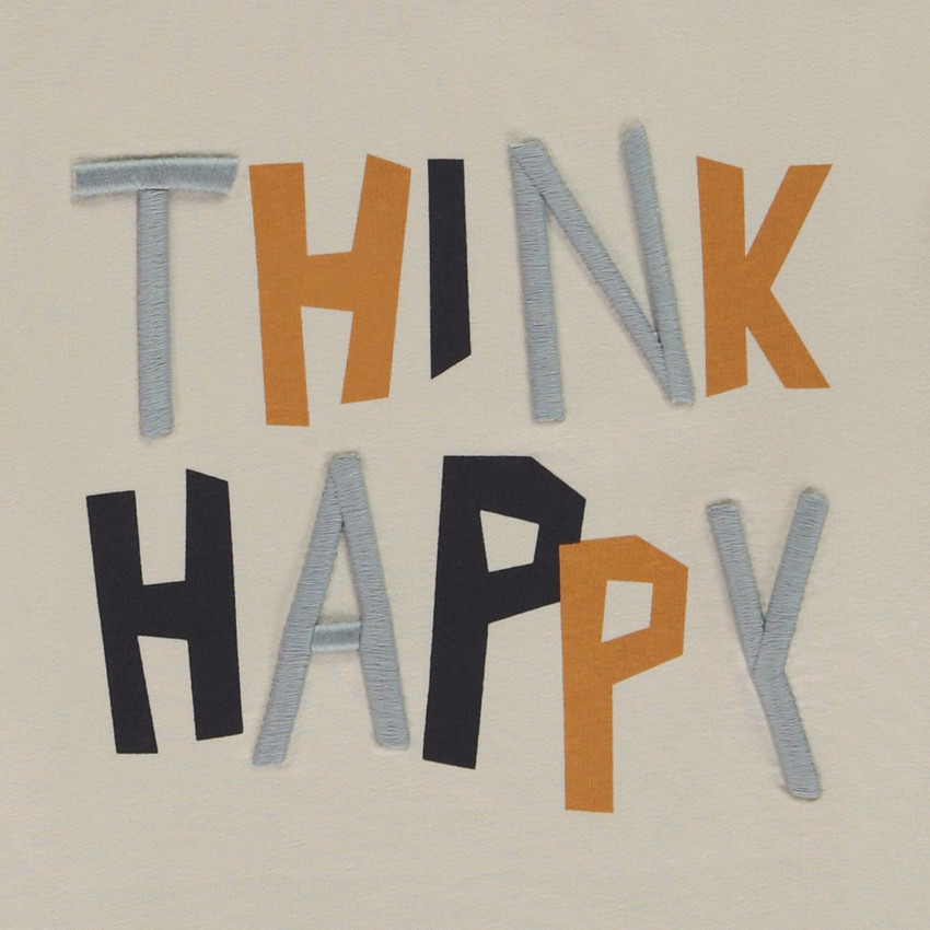 Langarm T-shirt met fantasieprint en 3D borduursel voor jongens 