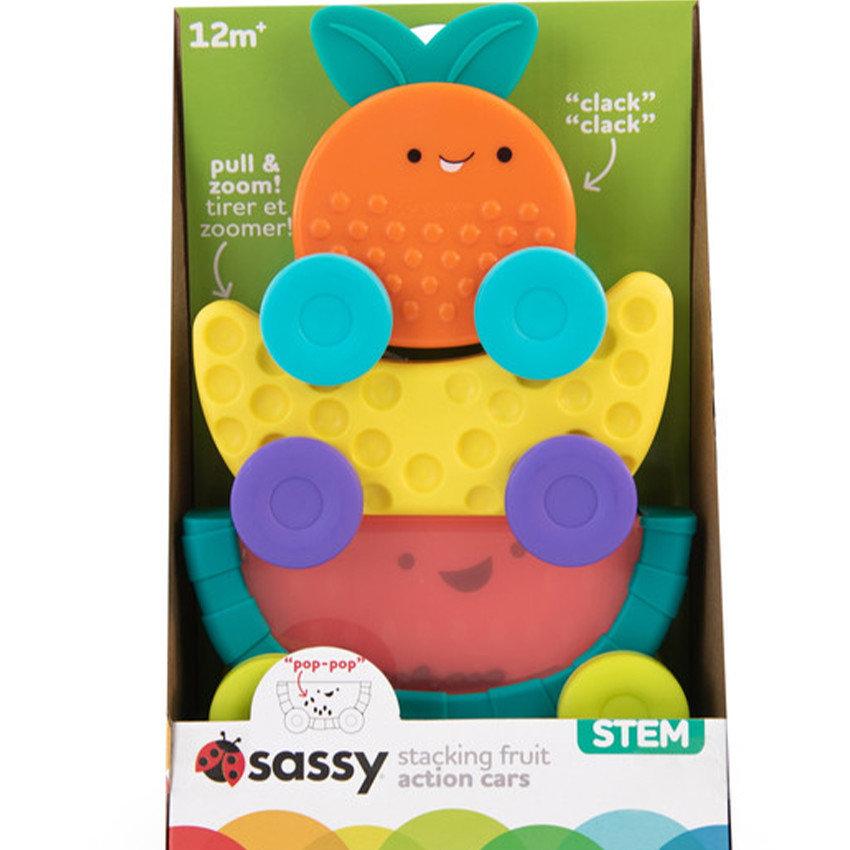 Speelgoed om te stapelen fruitauto 