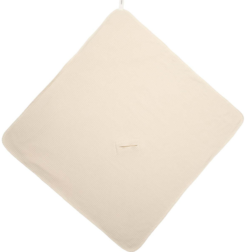 Couverture enveloppante éponge Malaga 100x100cm Warm white 
