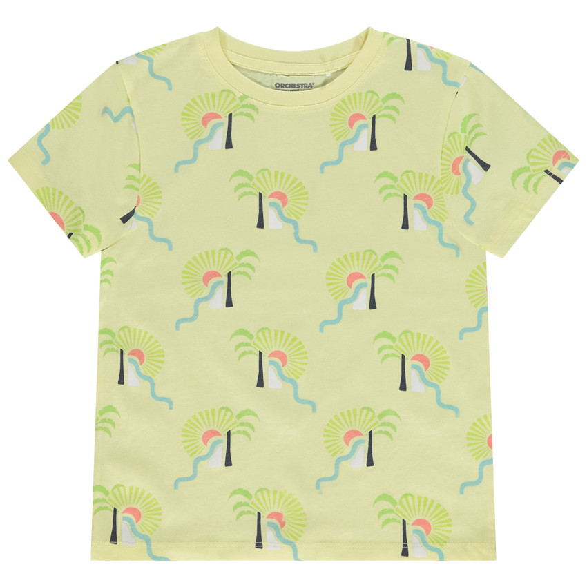 T-shirt manches courtes imprimé fantaisie arty pour garçon 