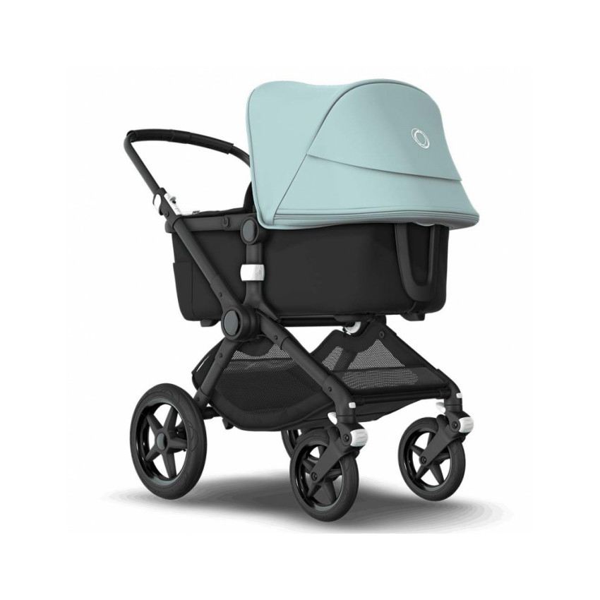 Poussette duo Fox 2 complète - Noir et Bleu Vapeur 