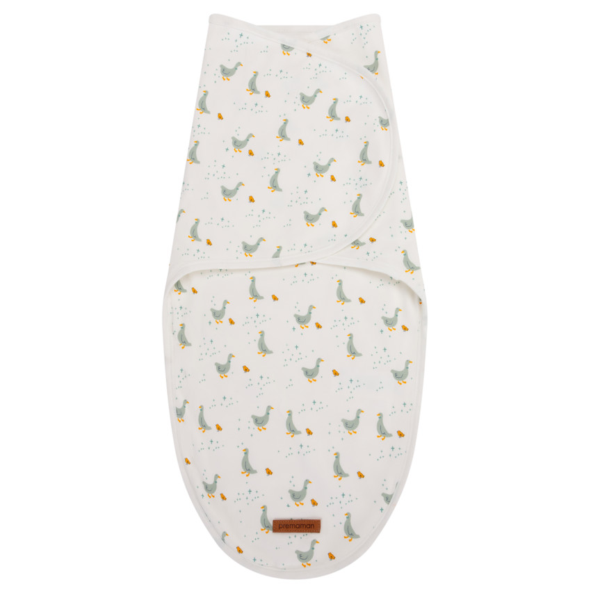 Deken met afdruk van ganzen 