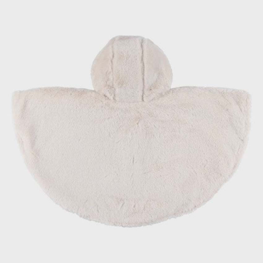 Poncho pour siège auto fausse fourrure Beige 