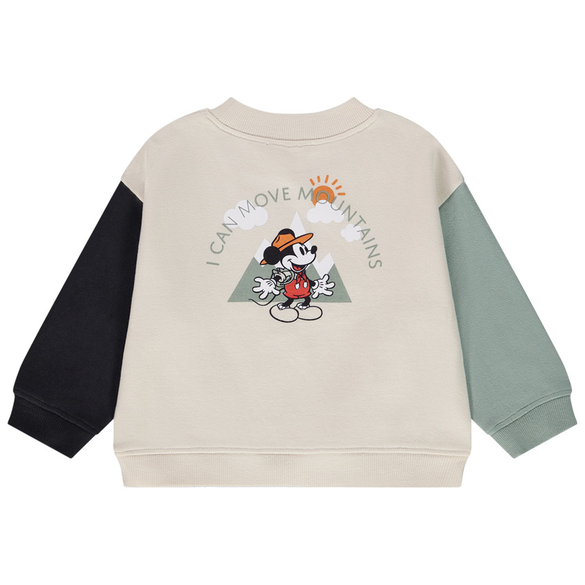 Sweat en molleton avec patch brodé Mickey Disney pour bébé garçon 