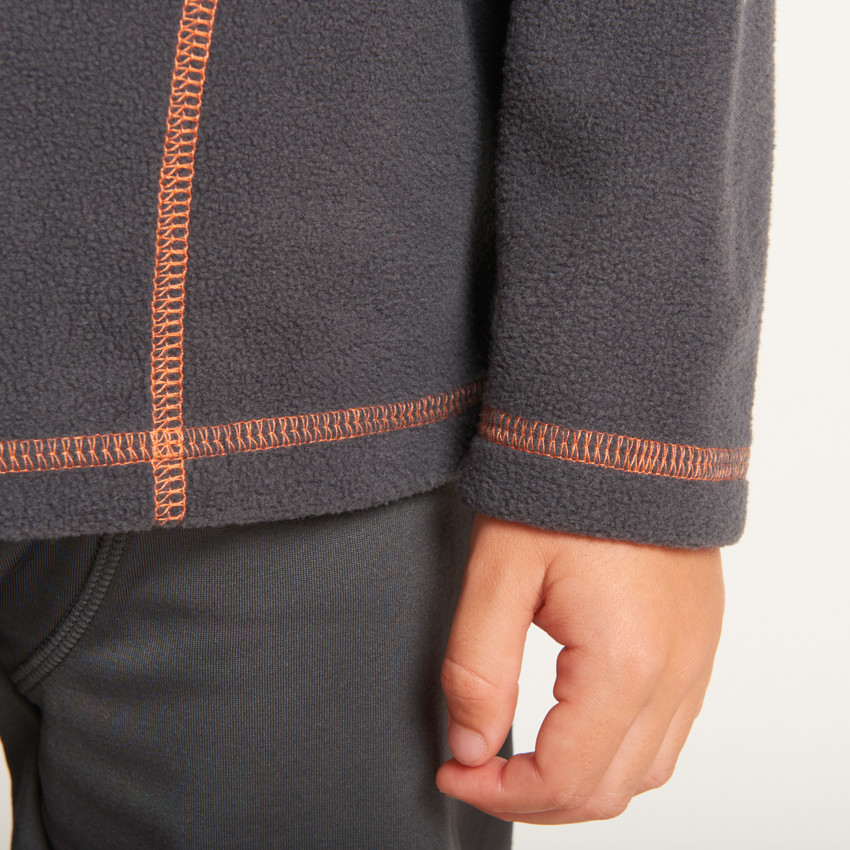 Fleece skid sweatshirt met rits jongens 
