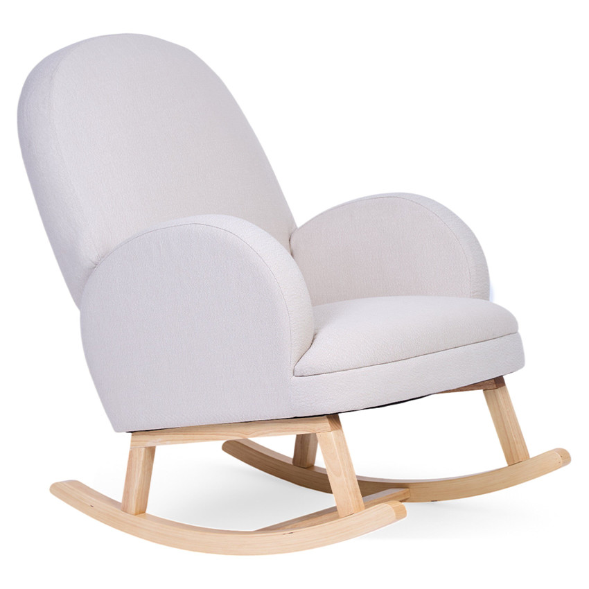 Fauteuil à bascule adulte Lin Beige  