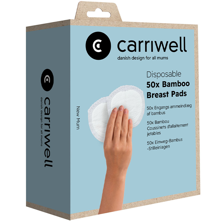 Coussinets d'allaitement Jetables Bamboo - Blanc - 50Pcs 