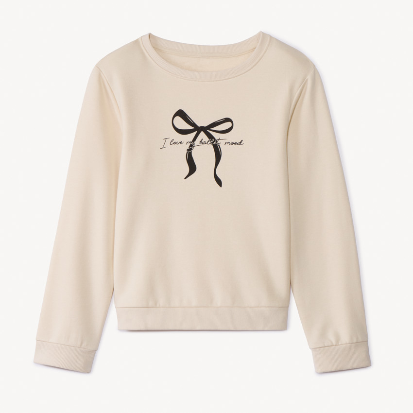 Sweat molleton printé pour fille 