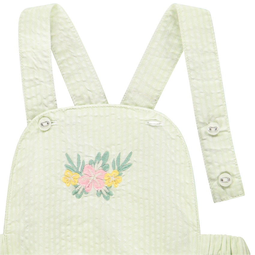 Twee-delig set met gestreepte romper voor meisje 