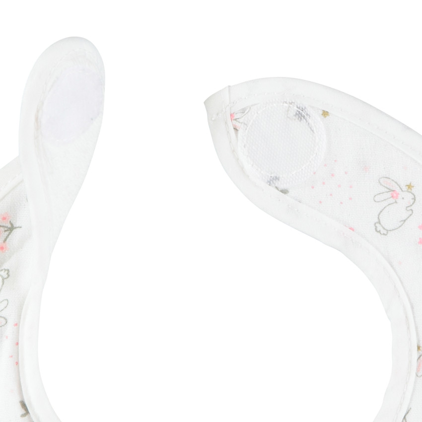 Lot de 2 bavoirs fantaisies pour bébé fille 